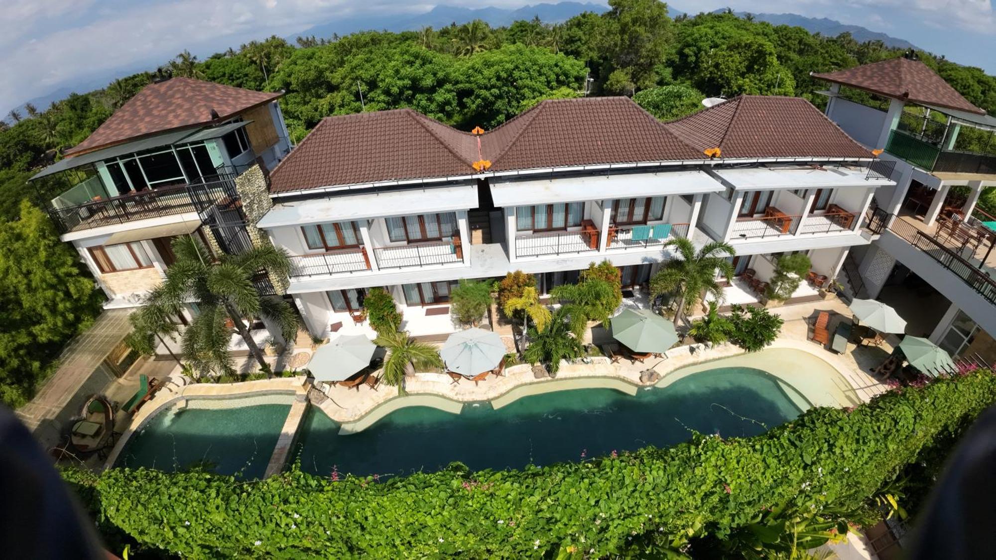 De Padma Gili Air Hotell Exteriör bild